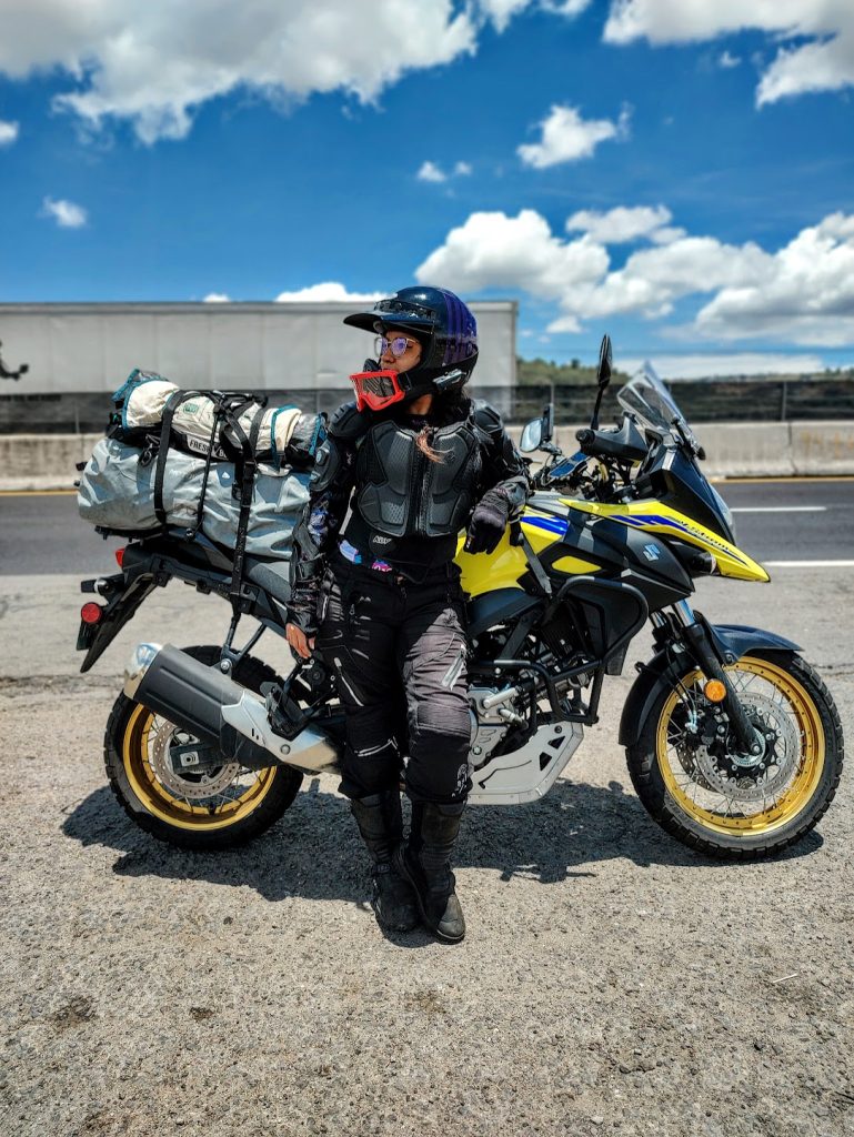 Jessie Biker suzuki 650 vstrom