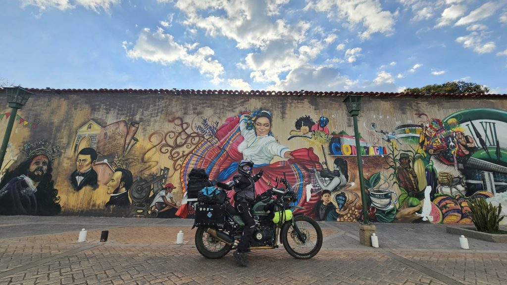 Mural en centro de Comayagua, Honduras.