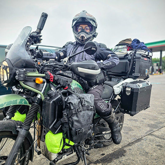 En 2024 completé el recorrido en moto por todos los países de Centroamérica y continúo por Sudamérica.
